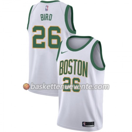 Maillot Basket Boston Celtics Jabari Bird 26 2018-19 Nike City Edition Blanc Swingman - Homme